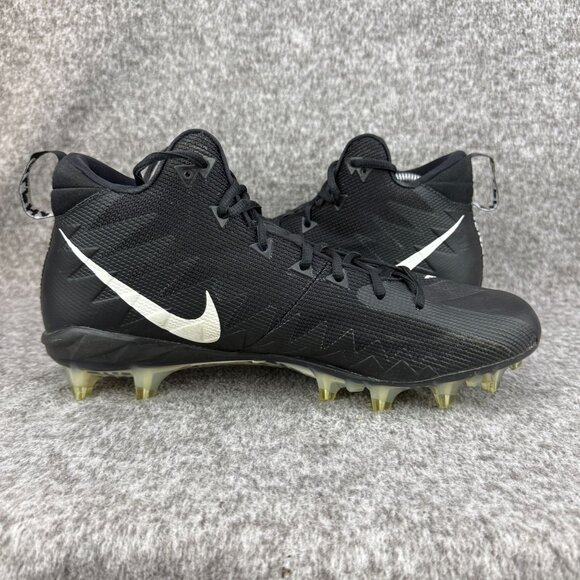 ✅Nike Alpha Menace Pro Mid TD WD PF Football Cleats Black/White 12W 921731-010 - Picture 10 of 13